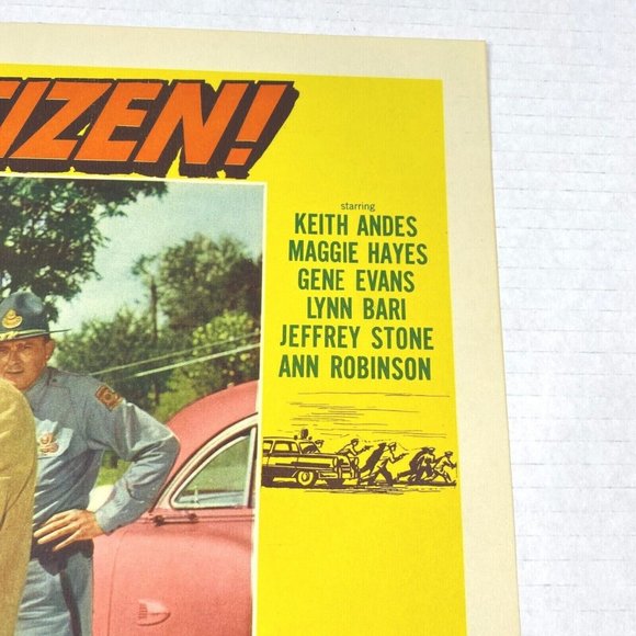 Damn Citizen 1958 Lobby Cards Movie Posters Keith Andes Maggie Hayes Crime Noir - Picture 6 of 8